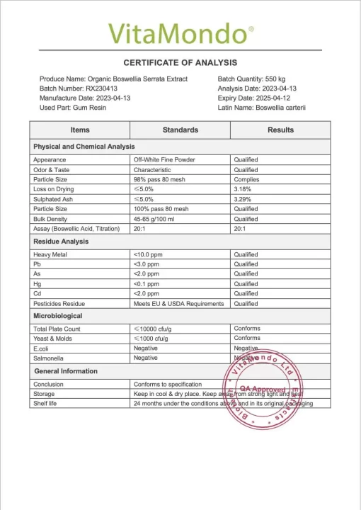 Pure Boswellia Extract: 100g–1kg – Anti-Inflammatory Resin Support - Image 4